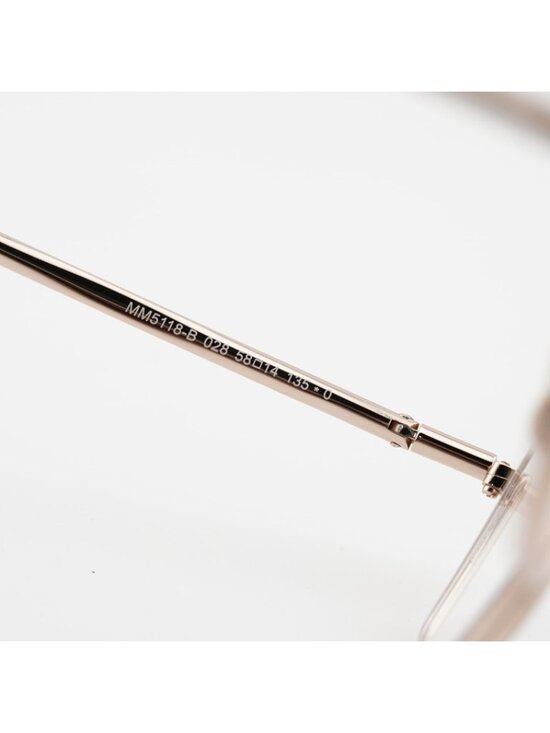 Max Mara MM5118-B 028 Eyeglasses Rose Gold 58mm Square Frame main image 4